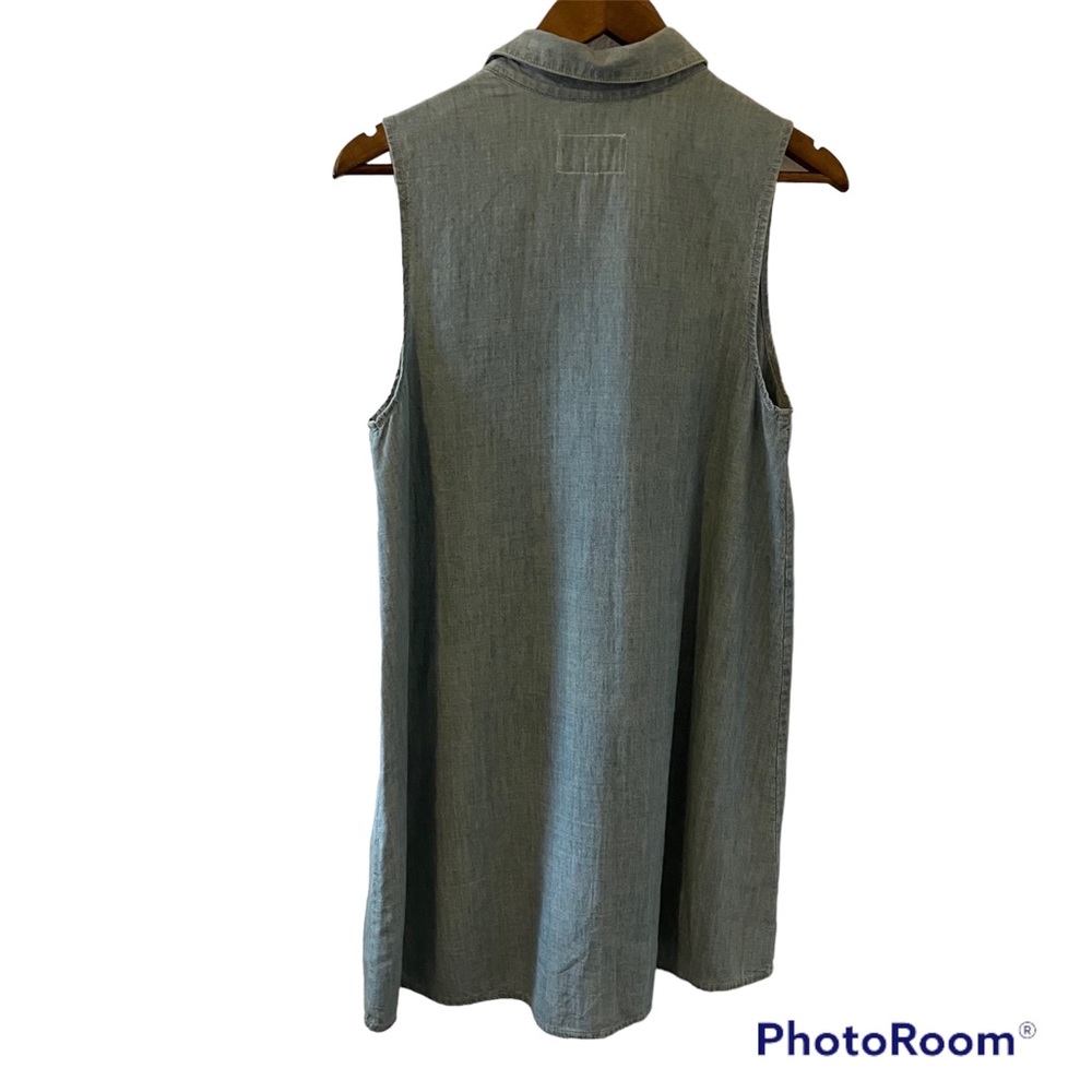 Rag & Bone Sleeveless Denim Shift Dress - Small - Picture 3 of 12